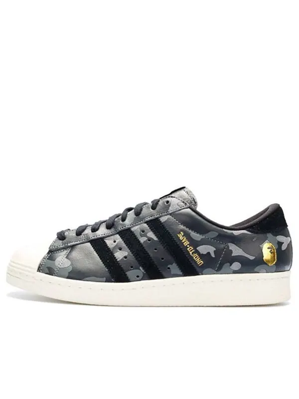Кроссовки xa bathing ape непобедимая суперзвезда 80-х Adidas — изображение 1 из 3, черный
