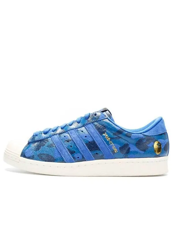 Кроссовки xa bathing ape непобедимая суперзвезда 80-х Adidas — изображение 1 из 4, синий