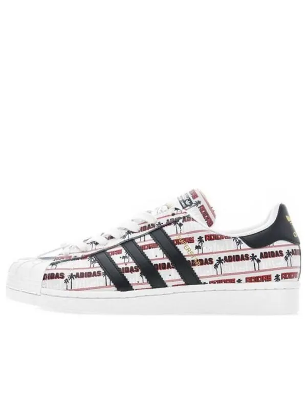 Кроссовки оригинальные superstar bearfoot x nigo shoes Adidas — изображение 1 из 4, белый/черный/красный