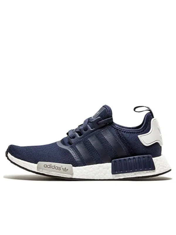 Кроссовки nmd_r1 Adidas — изображение 1 из 4, темно-синий/белый