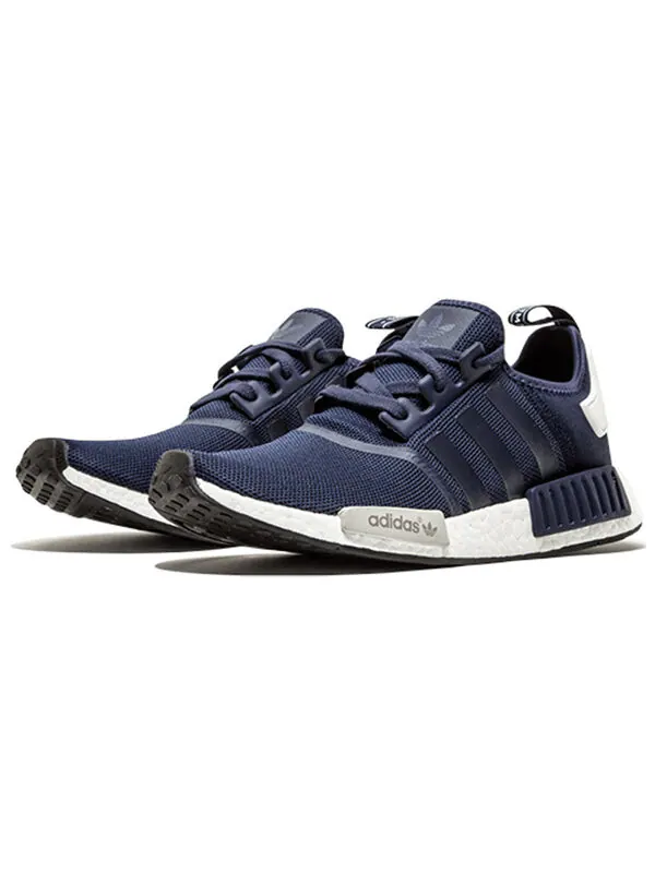 Кроссовки nmd_r1 Adidas — изображение 2 из 4, темно-синий/белый