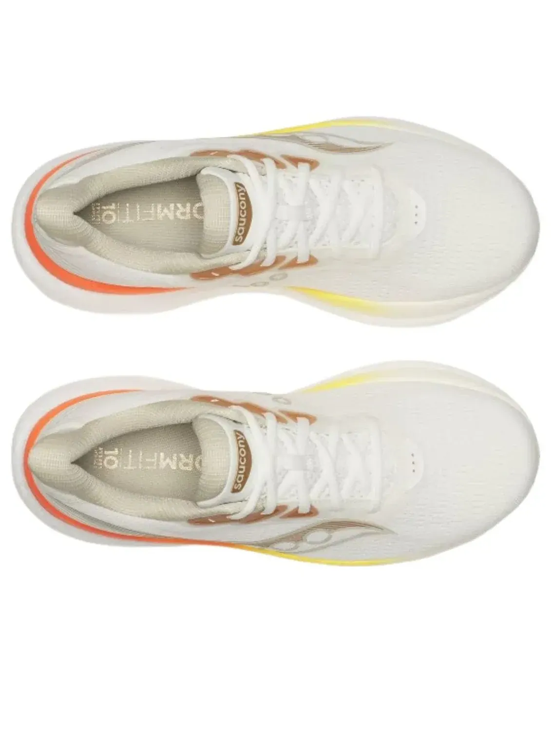 Кроссовки Saucony Triumph 23 'Ivory White Orange' — изображение 5 из 6, белый