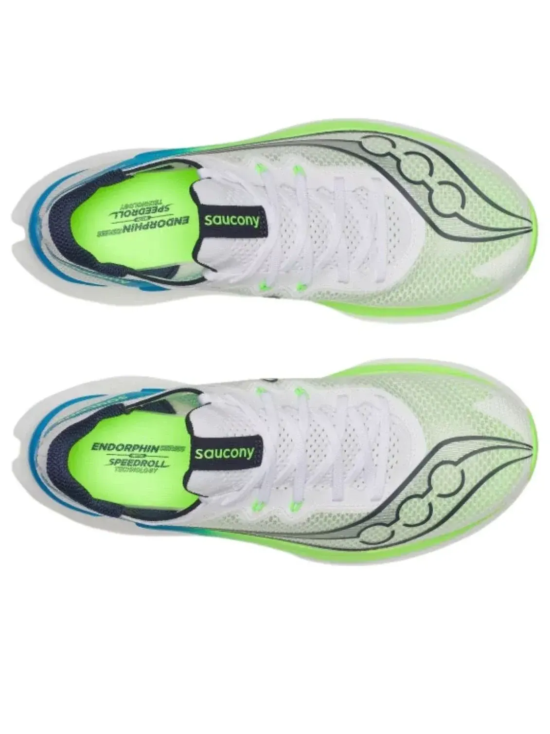 Кроссовки Saucony Endorphin Pro 5 'White Blue Green' — изображение 4 из 5, белый