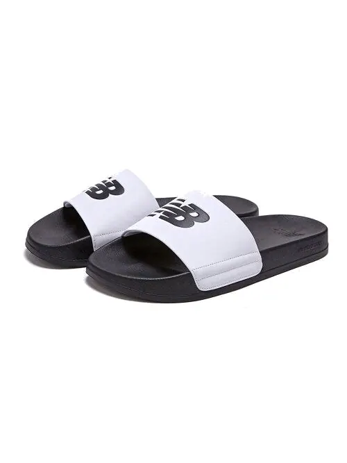 Тапочки slides 'white' New Balance — изображение 2 из 4, белый/черный