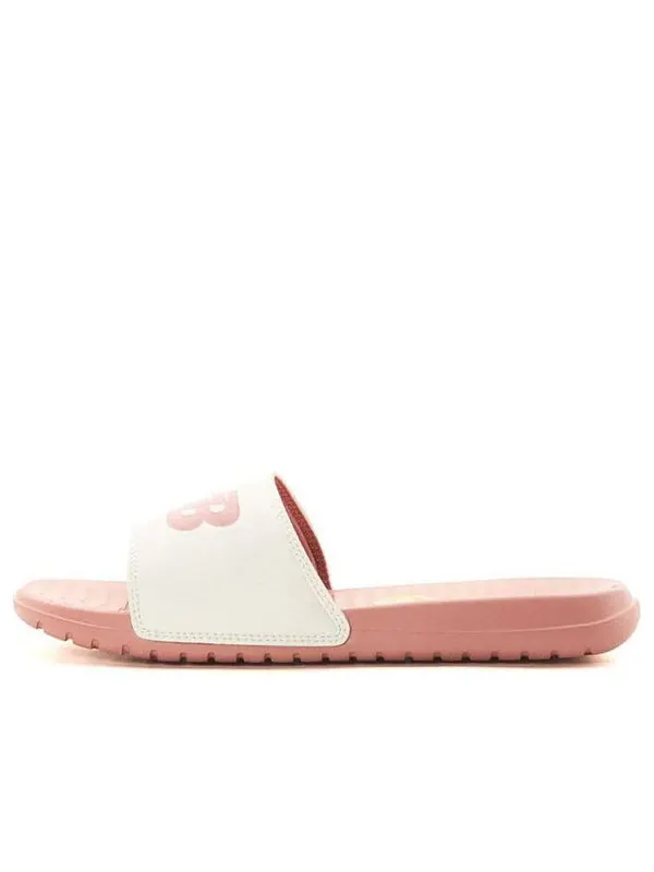 Тапочки 130 fashion colorblock casual sports slippers pink white New Balance