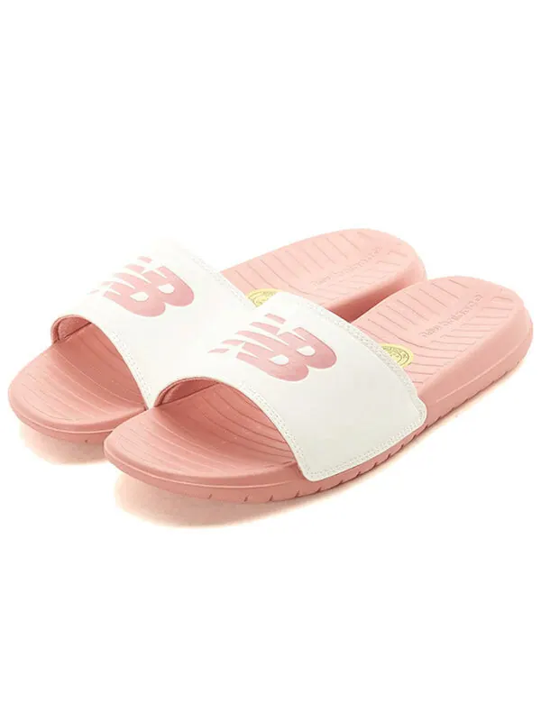 Тапочки 130 fashion colorblock casual sports slippers pink white New Balance — изображение 2 из 4, розовый белый