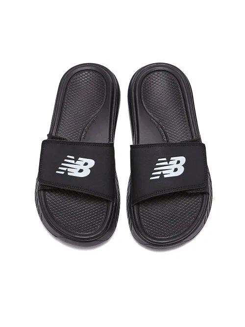 Тапочки амортизирующие слайдеры New Balance — изображение 3 из 4, черный/белый