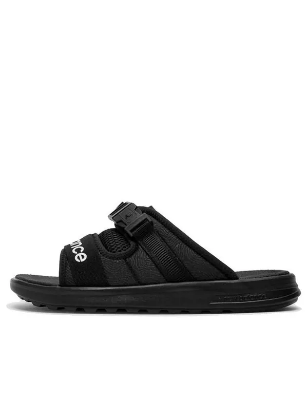 Тапочки 330 slides 'black white' New Balance