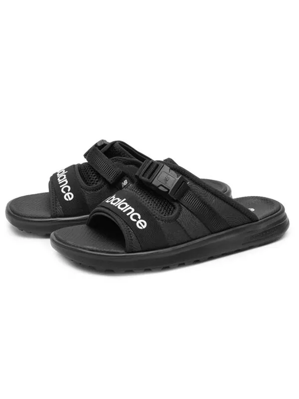 Тапочки 330 slides 'black white' New Balance — изображение 3 из 4, черный