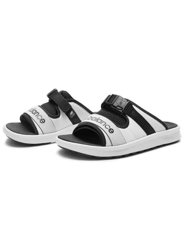 Тапочки 330 black/white/grey New Balance — изображение 3 из 4, черный/белый/серый