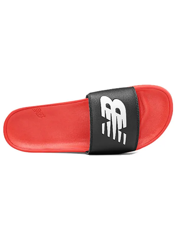 Тапочки 200 series black red shoe 'black red' New Balance — изображение 3 из 4, черный/красный