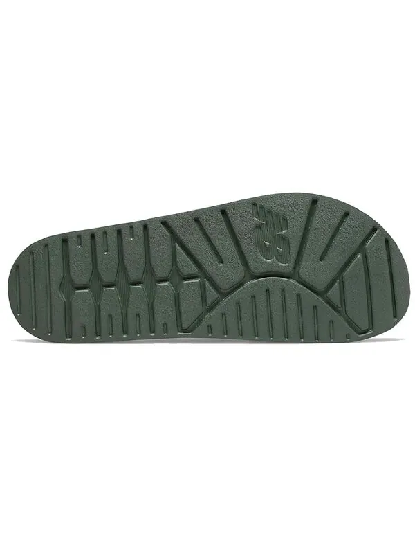 Тапочки 200 slides 'oak leaf green' New Balance — изображение 4 из 4, черный/зеленый