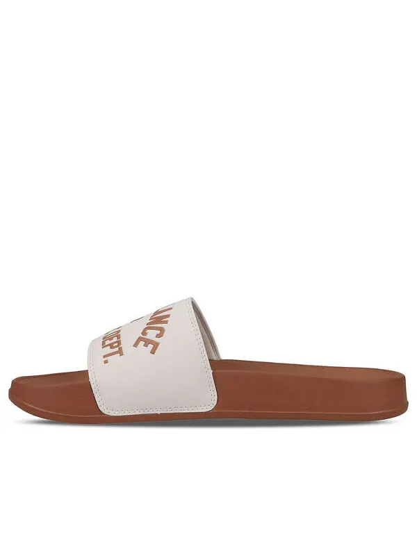 Шлепки New Balance 200 slides — изображение 1 из 4, бежевый/коричневый