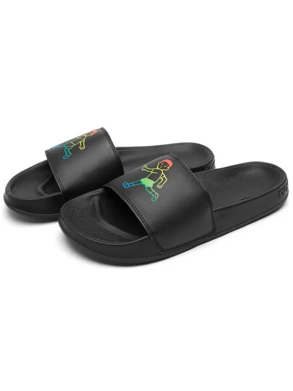 Тапочки x noritake black slippers New Balance — изображение 3 из 4, черный