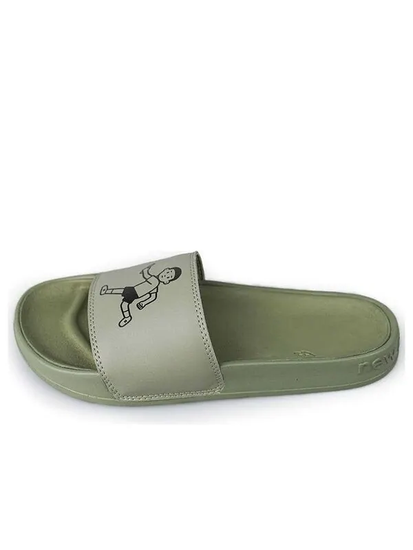 Тапочки x noritake slippers dark green New Balance