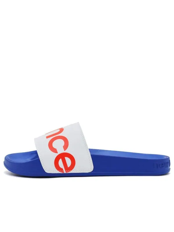 Тапочки 200 slippers white/blue/red New Balance