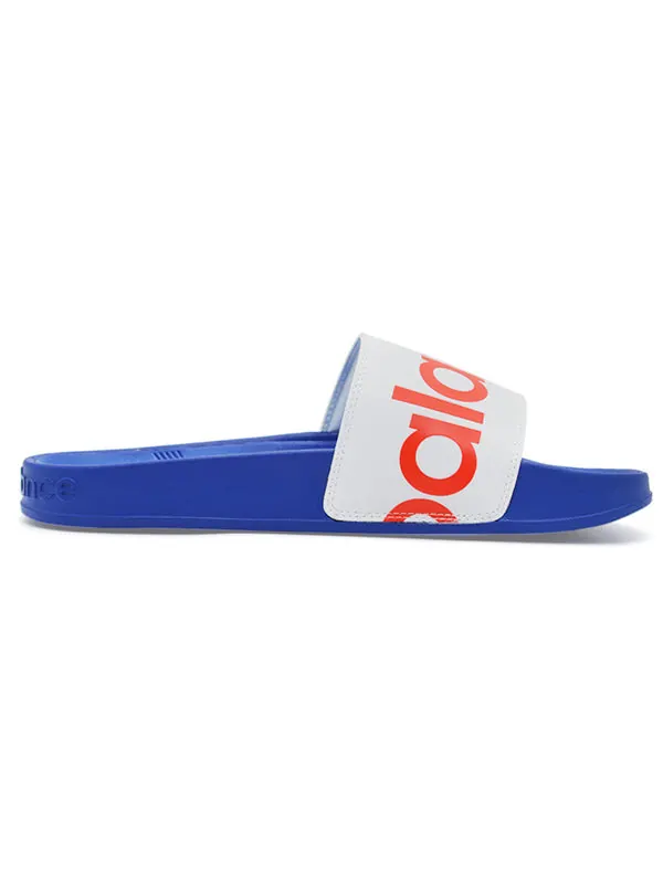 Тапочки 200 slippers white/blue/red New Balance — изображение 2 из 4, белый/синий/красный