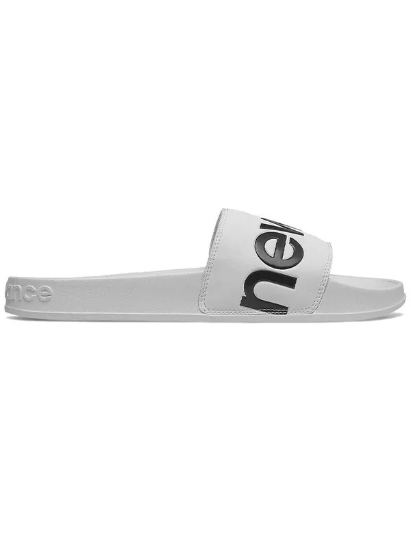 Тапочки 200 slides 'white black' New Balance — изображение 2 из 4, черный/белый