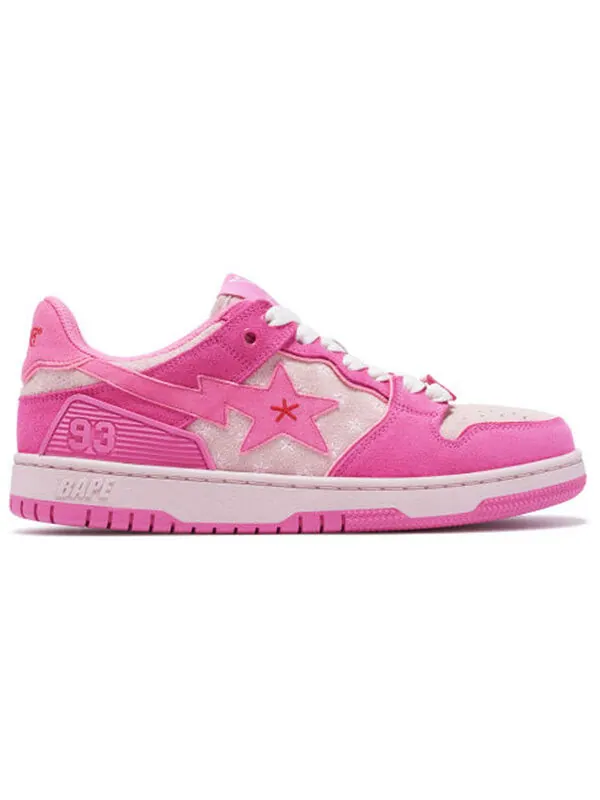 Кроссовки sk8 sta 'pink' A Bathing Ape — изображение 3 из 4, розовый/светлый розовый