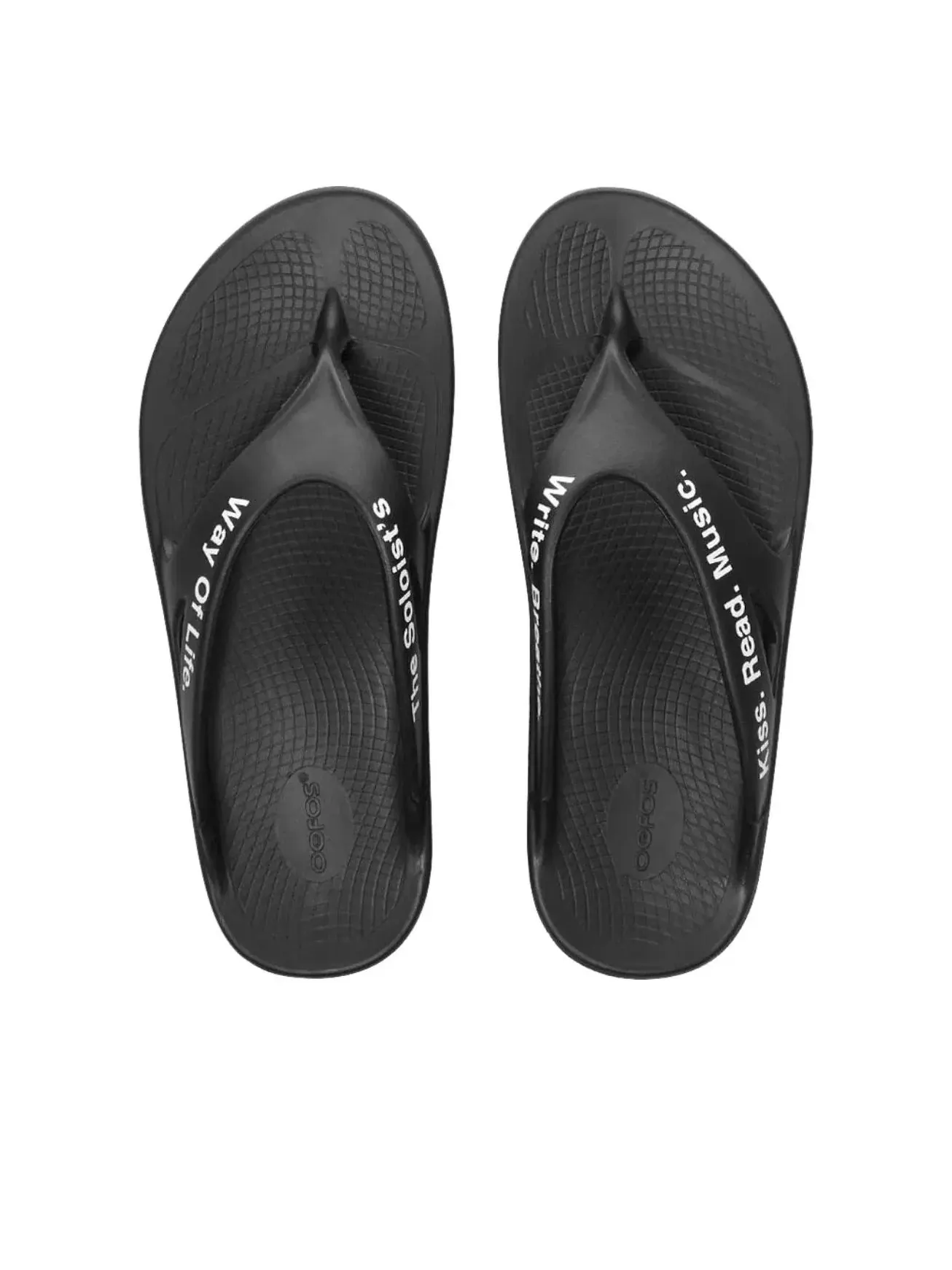 Шлепанцы Oofos x Takahiromiyashita The Soloist Way Of Life Flip-Flop 'Black White' SOF-0012SS22 — изображение 4 из 5, черный