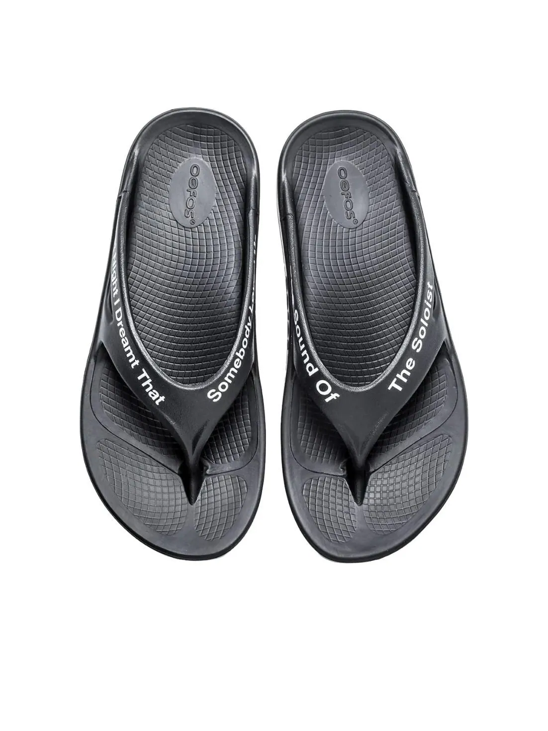 Oofos x Takahiromiyashita The Soloist The Sound of The Soloist Flip-Flop 'Black' — изображение 3 из 4, черный
