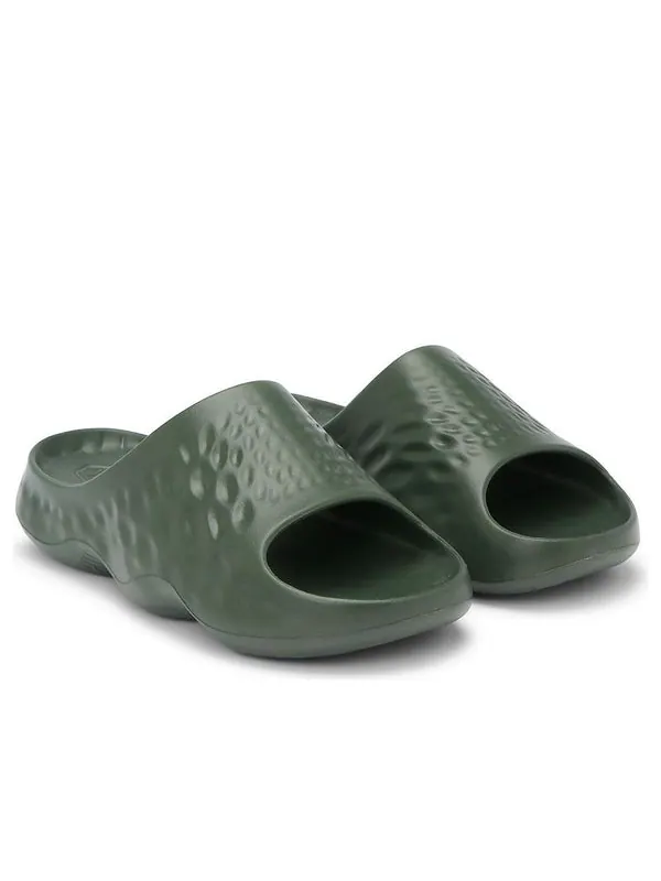 Тапочки fresh foam slides New Balance — изображение 2 из 4, оливковый зеленый
