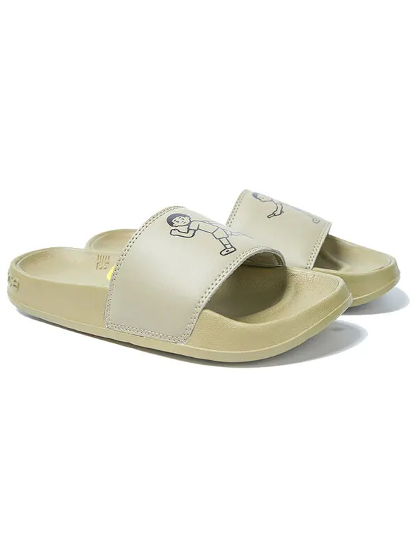Тапочки x noritake green b wide slippers New Balance — изображение 2 из 4, зеленый