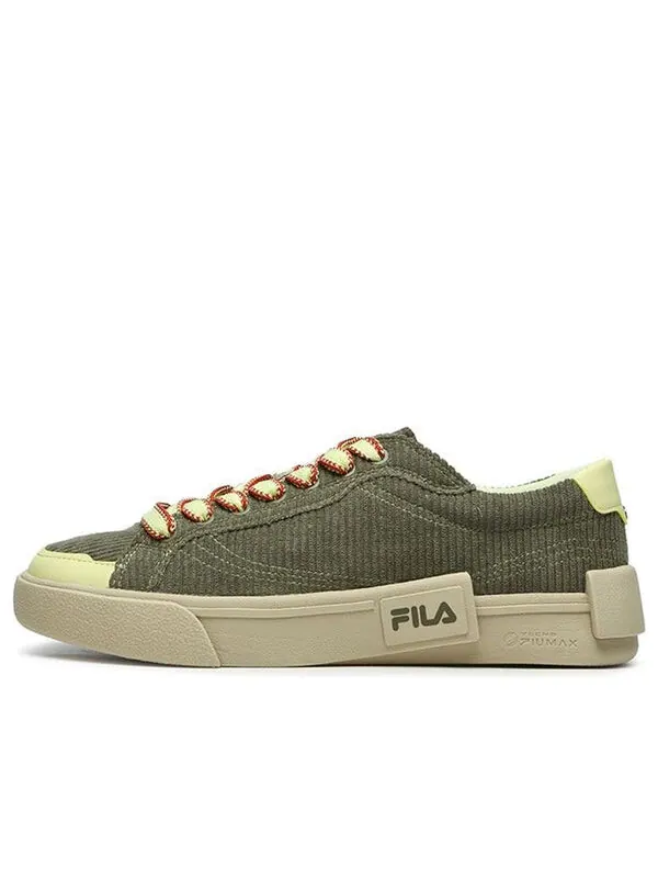 Кроссовки pop skate shoes 'olive green white' Fila Fusion — изображение 1 из 4, оливковый зеленый/белый