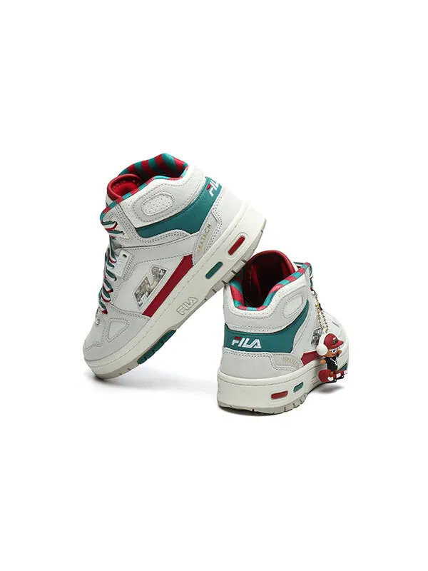 Кроссовки x teratach vintage basketball shoes 'white' Fila Fusion — изображение 4 из 4, белый/зеленый/красный