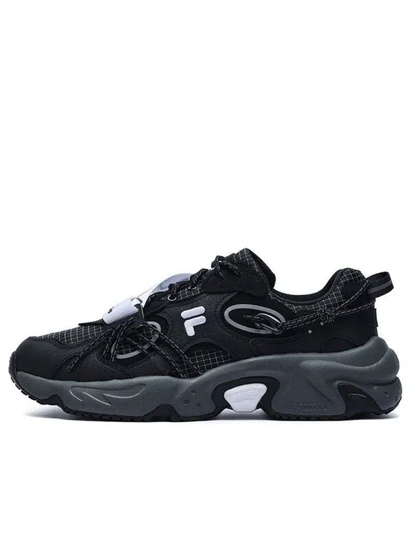 Кроссовки x white mountaineering raccoon shoes 'black' Fila Fusion — изображение 1 из 4, черный/белый