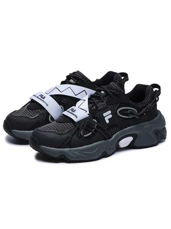 Кроссовки x white mountaineering raccoon shoes 'black' Fila Fusion — изображение 2 из 4, черный/белый