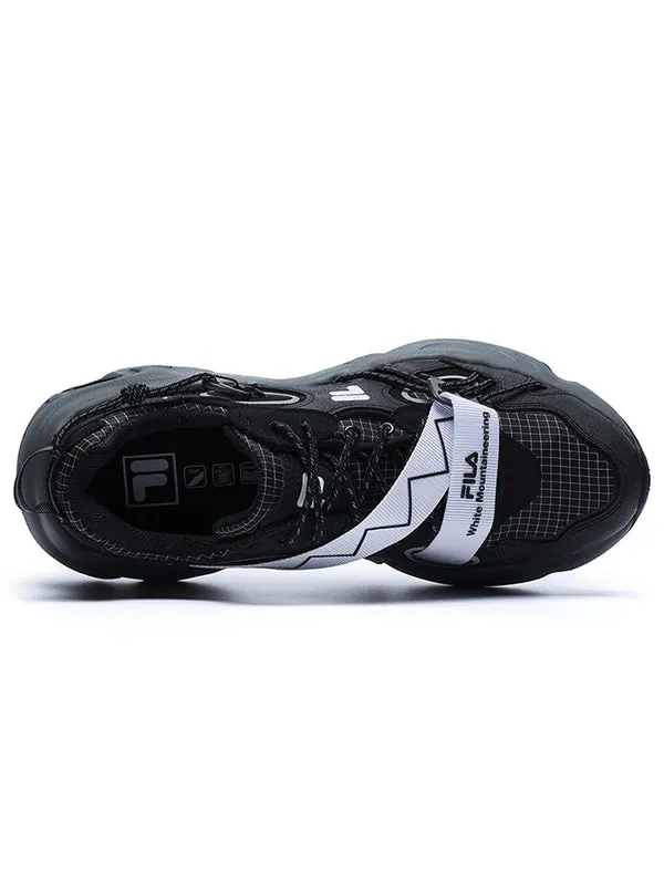 Кроссовки x white mountaineering raccoon shoes 'black' Fila Fusion — изображение 3 из 4, черный/белый