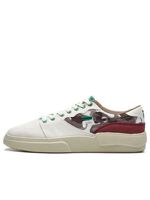 Кроссовки lifestyle skate shoes 'white brown' Fila Fusion — изображение 1 из 4, белый/коричневый/красный