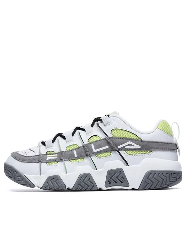 Кроссовки ade barricade sneakers 'white grey' Fila Fusion — изображение 1 из 4, белый/серый/зеленый