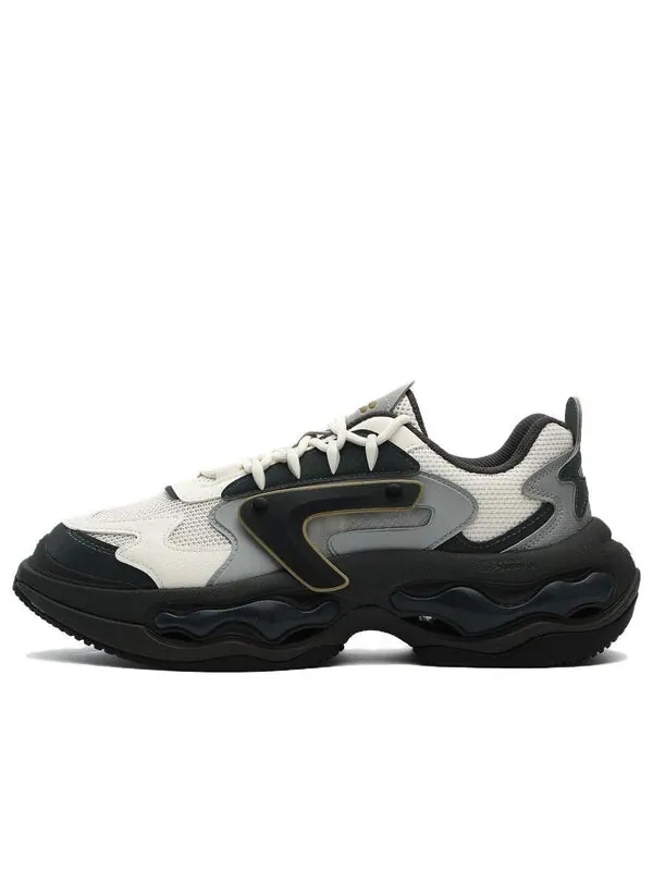 Кроссовки vintage daddy shoes 'black white' Fila Fusion — изображение 1 из 4, черный/белый