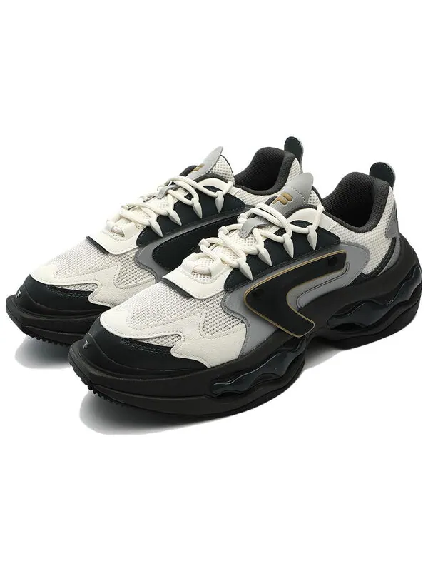 Кроссовки vintage daddy shoes 'black white' Fila Fusion — изображение 2 из 4, черный/белый