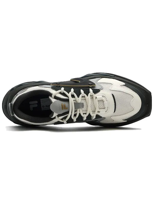 Кроссовки vintage daddy shoes 'black white' Fila Fusion — изображение 3 из 4, черный/белый