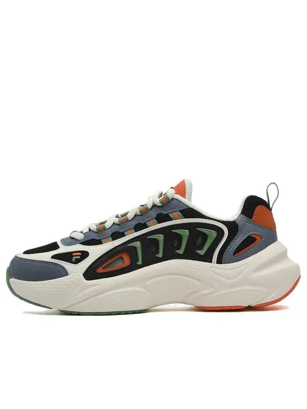 Кроссовки fashion daddy shoes 'black grey' Fila Fusion — изображение 1 из 4, серый/черный/зеленый
