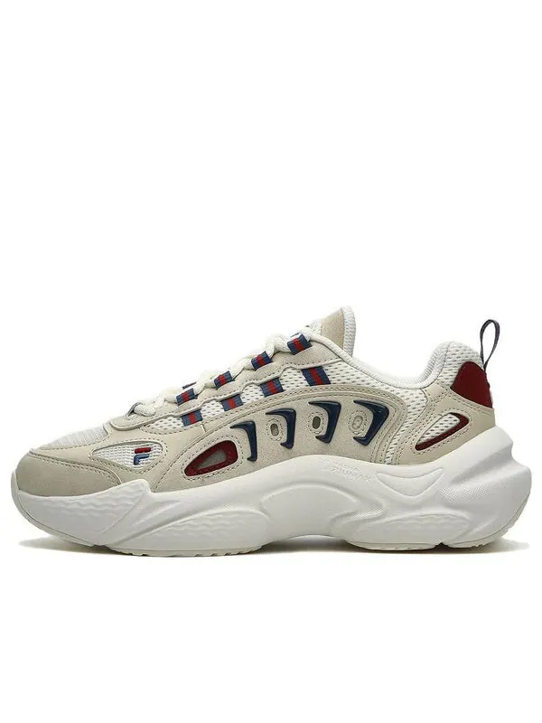 Кроссовки fashion daddy shoes 'beige' Fila Fusion — изображение 1 из 4, бежевый/красный