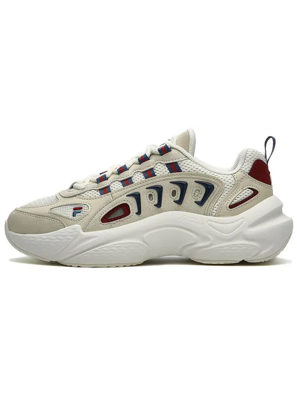 Кроссовки fashion daddy shoes 'beige' Fila Fusion — изображение 2 из 4, бежевый/красный