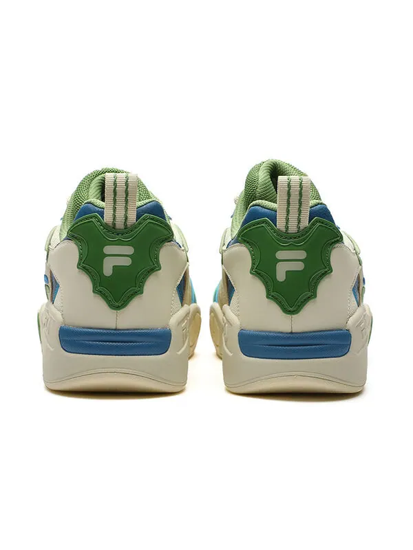 Кроссовки sport vintage basketball shoes 'green beige' Fila Fusion — изображение 4 из 4, зеленый/бежевый/синий