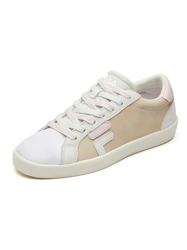 Кеды (WMNS) Fila Fusion Canvas Shoes 'Light Beige Pink' — изображение 2 из 6, розовый