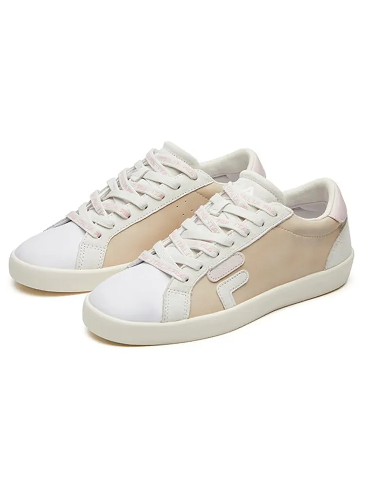Кеды (WMNS) Fila Fusion Canvas Shoes 'Light Beige Pink' — изображение 3 из 6, розовый