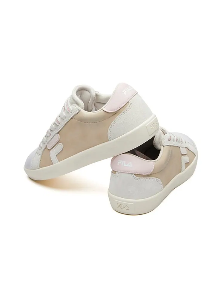 Кеды (WMNS) Fila Fusion Canvas Shoes 'Light Beige Pink' — изображение 5 из 6, розовый
