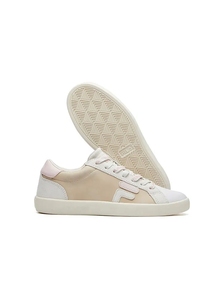 Кеды (WMNS) Fila Fusion Canvas Shoes 'Light Beige Pink' — изображение 6 из 6, розовый