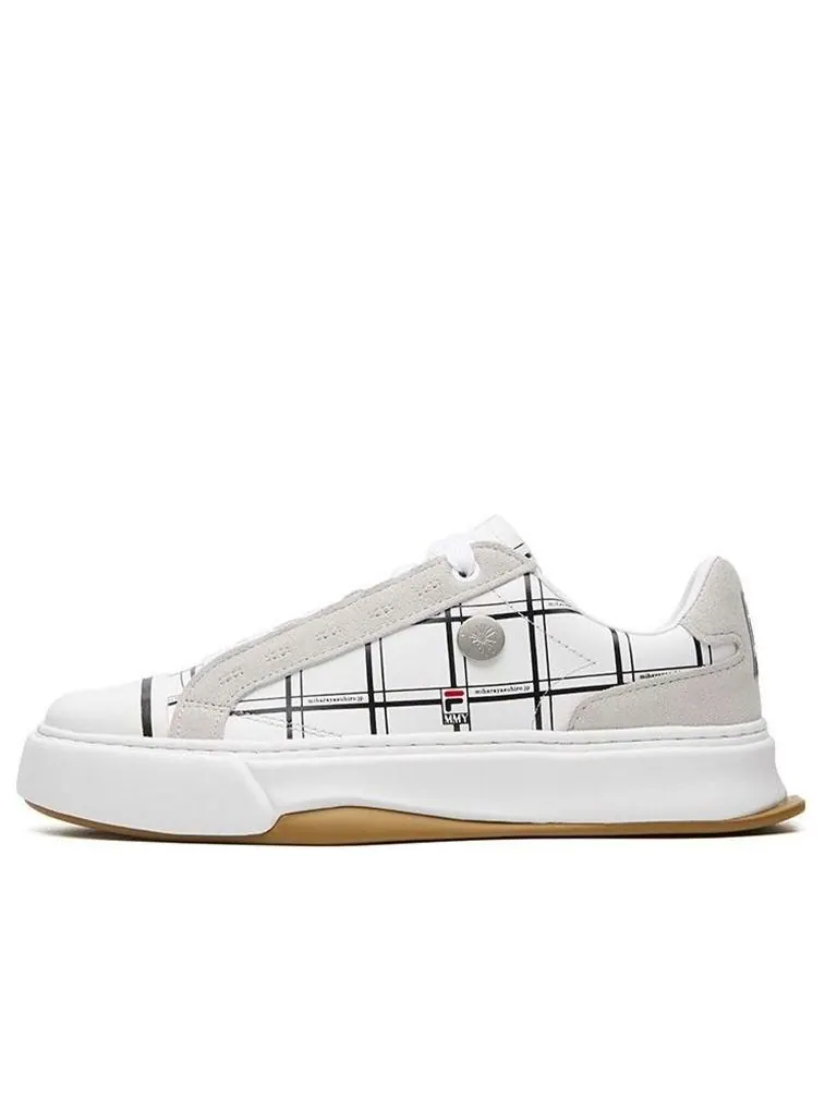 Кеды (WMNS) Fila Fusion Canvas Shoes 'White CheckeRed' — изображение 1 из 6, белый