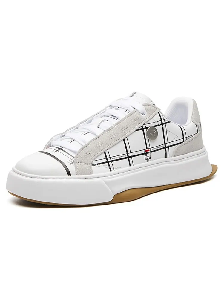 Кеды (WMNS) Fila Fusion Canvas Shoes 'White CheckeRed' — изображение 2 из 6, белый