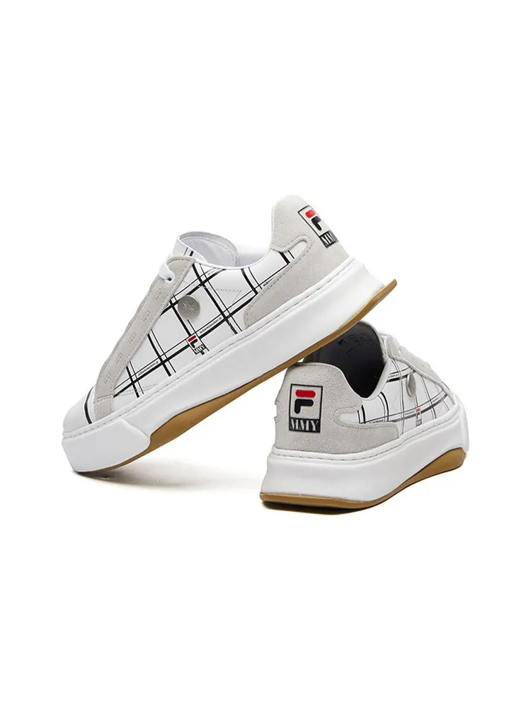 Кеды (WMNS) Fila Fusion Canvas Shoes 'White CheckeRed' — изображение 5 из 6, белый