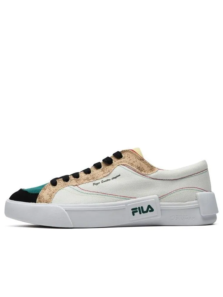 Кеды (WMNS) Fila Fusion Shoes 'Beige Teal White' — изображение 1 из 6, белый