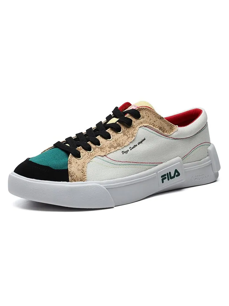 Кеды (WMNS) Fila Fusion Shoes 'Beige Teal White' — изображение 2 из 6, белый